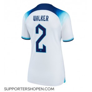 England Kyle Walker #2 Hemma Matchtröja Dam VM 2022 Kortärmad